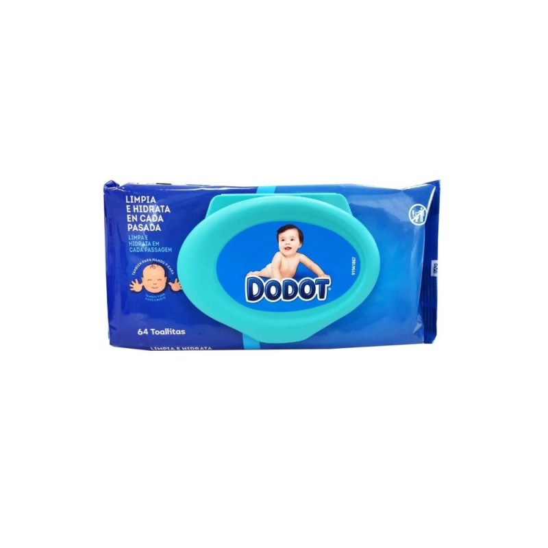 DODOT AZUL TOALLITAS HUMEDAS PARA BEBES 64 U