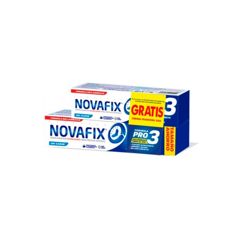 NOVAFIX FORMULA PRO 3 1 TUBO SIN SABOR 70 G + 1